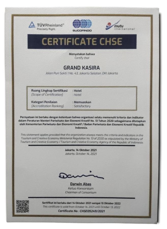 Grand Kasira Hotel Jakarta Exterior photo